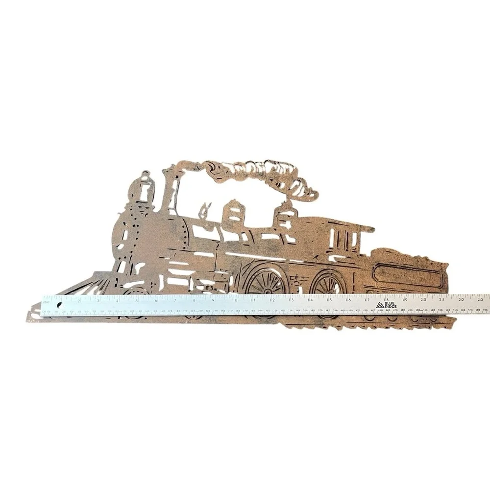Steam TrainEngine Locamotive Metal Cut Wall Art Railfan Trainspotter 22